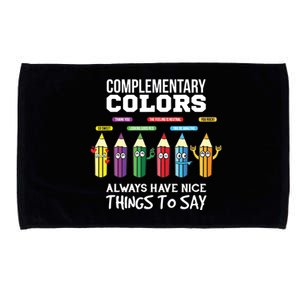 Complementary Colors Pun Artist Art Teacher Microfiber Hand Towel