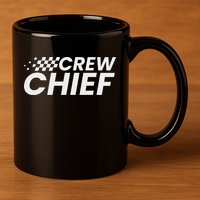 Crew Chief Pit Crew Racing Team Racer Car 11oz C Handle Ceramic Mug