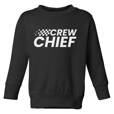 Crew Chief Pit Crew Racing Team Racer Car Toddler Sweatshirt