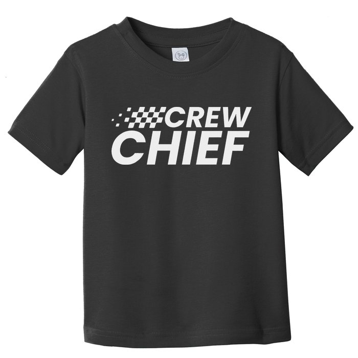 Crew Chief Pit Crew Racing Team Racer Car Toddler T-Shirt
