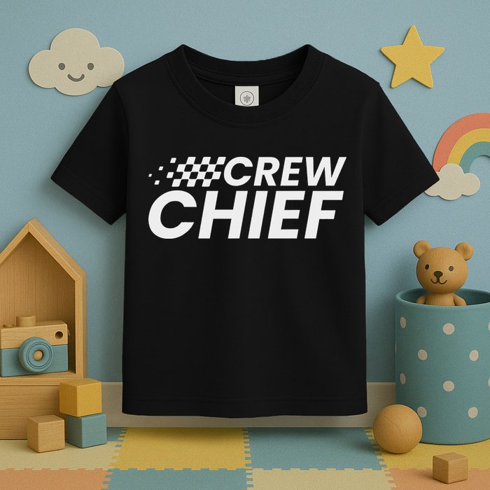 Crew Chief Pit Crew Racing Team Racer Car Toddler T-Shirt