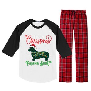 Corgi Christmas Pajama Plaid Santa Hat Lights Snowflakes Great Gift Raglan Sleeve Pajama Set