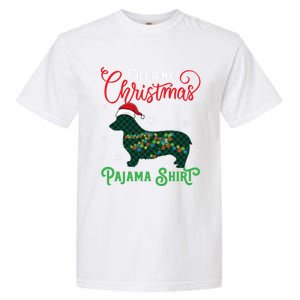 Corgi Christmas Pajama Plaid Santa Hat Lights Snowflakes Great Gift Garment-Dyed Heavyweight T-Shirt