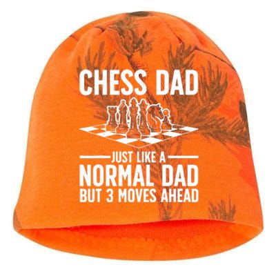 Cool Chess Player Art For Dad Knight Chess Lovers Pieces Kati - Camo Knit Beanie