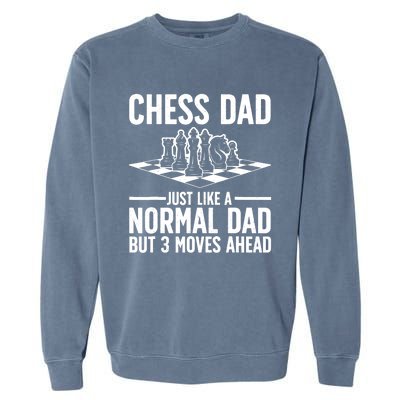 Cool Chess Player Art For Dad Knight Chess Lovers Pieces Garment-Dyed Sweatshirt