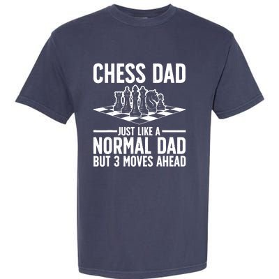 Cool Chess Player Art For Dad Knight Chess Lovers Pieces Garment-Dyed Heavyweight T-Shirt