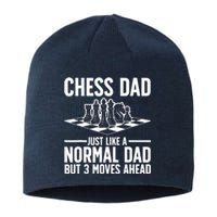 Cool Chess Player Art For Dad Knight Chess Lovers Pieces Sustainable Beanie