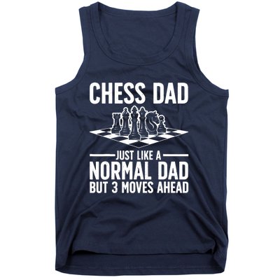 Cool Chess Player Art For Dad Knight Chess Lovers Pieces Tank Top