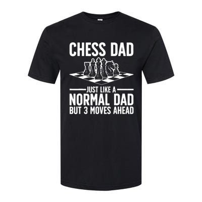 Cool Chess Player Art For Dad Knight Chess Lovers Pieces Softstyle CVC T-Shirt