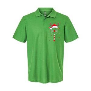 Cute Christmas Pickleball Player Reindeer Holiday Xmas 2024 Gift Softstyle Adult Sport Polo