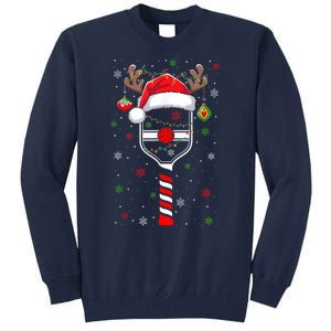 Cute Christmas Pickleball Player Reindeer Holiday Xmas 2024 Gift Tall Sweatshirt