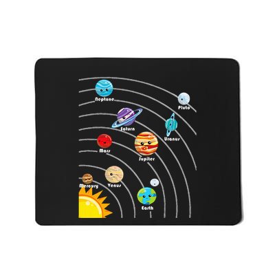 Cute Colorful Planet Solar System Mousepad