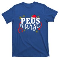 Cute Christmas Peds Nurse Santa Hat Holiday Pediatric Rn Gift T-Shirt