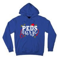 Cute Christmas Peds Nurse Santa Hat Holiday Pediatric Rn Gift Tall Hoodie