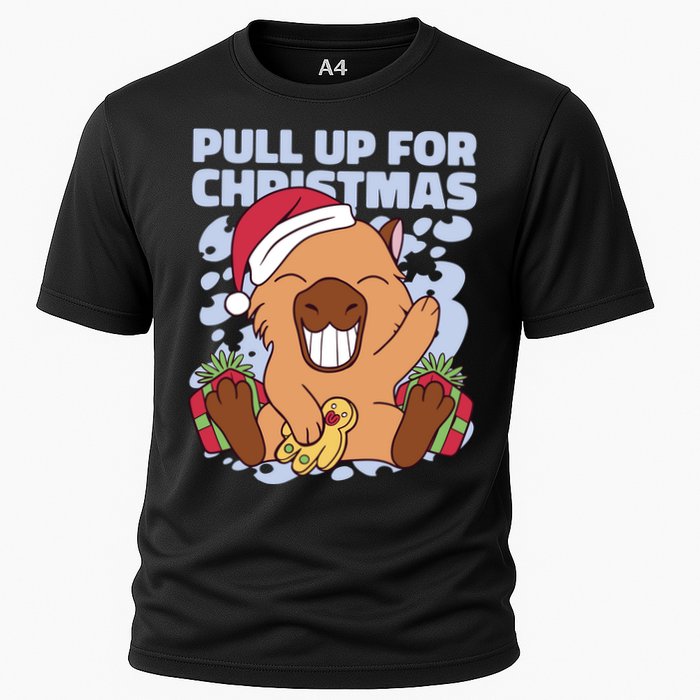 Christmas Capybara Pull Up Performance Shirt