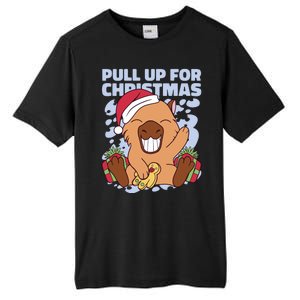 Christmas Capybara Pull Up Tall Fusion ChromaSoft Performance T-Shirt