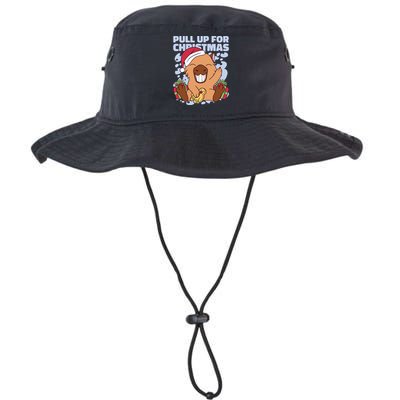 Christmas Capybara Pull Up Bucket Hat