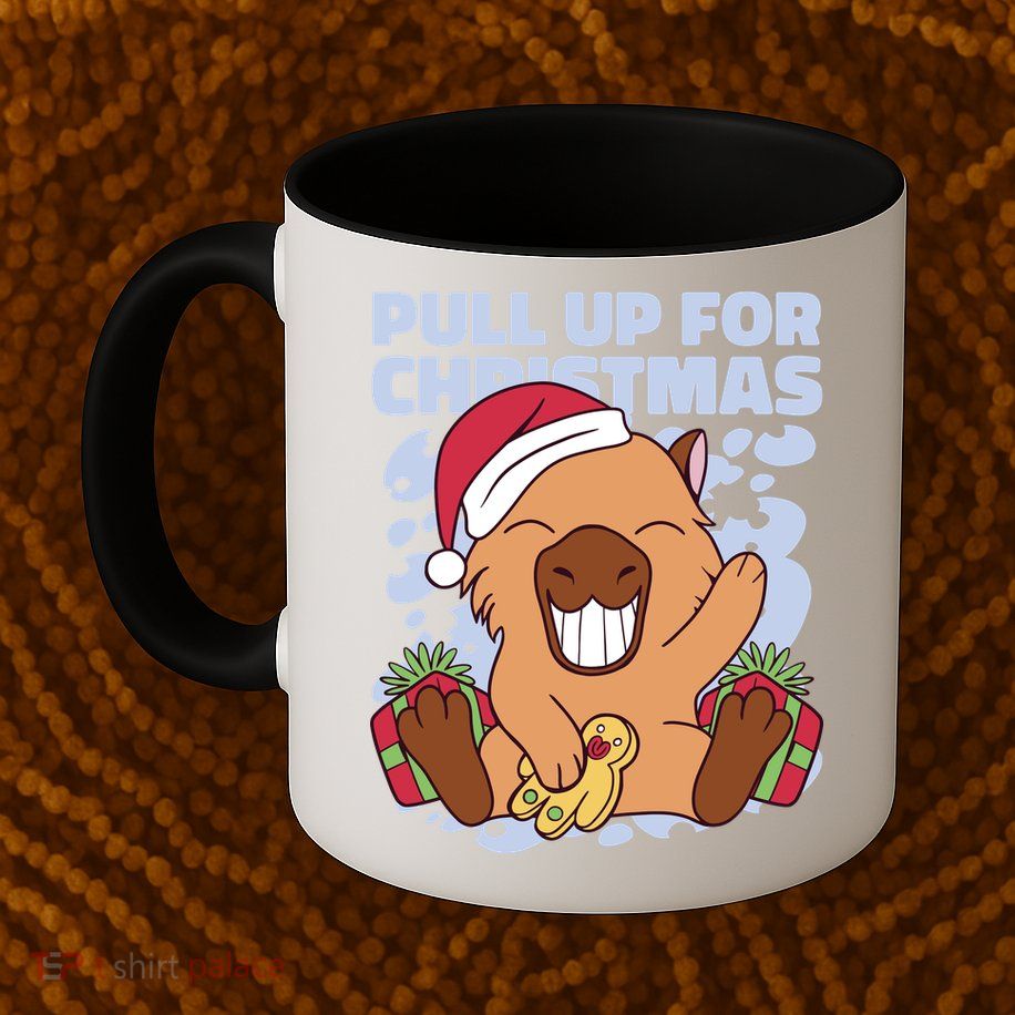 Christmas Capybara Pull Up Mug