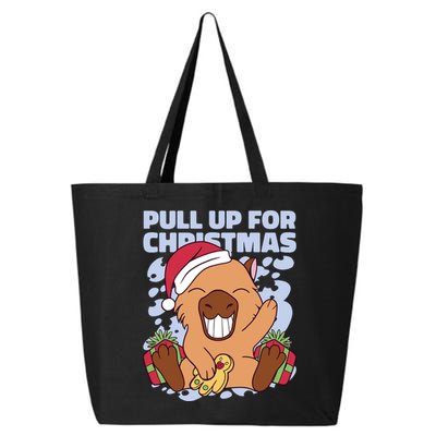 Christmas Capybara Pull Up 25L Jumbo Tote
