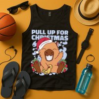 Christmas Capybara Pull Up Tank Top
