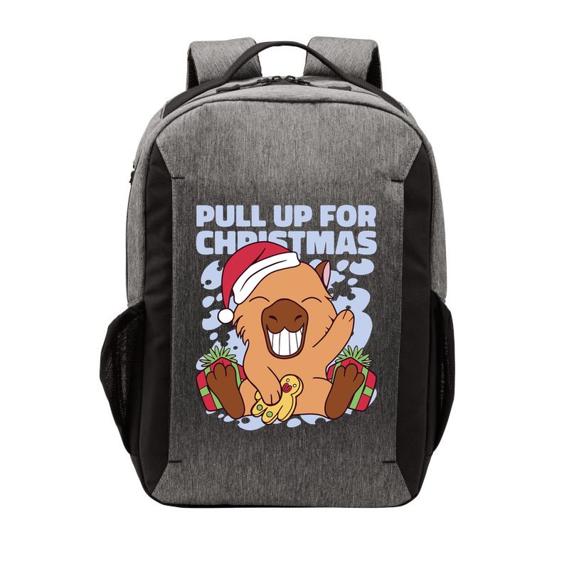 Christmas Capybara Pull Up Vector Backpack