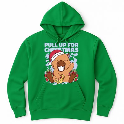 Christmas Capybara Pull Up Hoodie