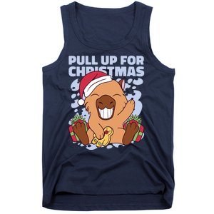 Christmas Capybara Pull Up Tank Top