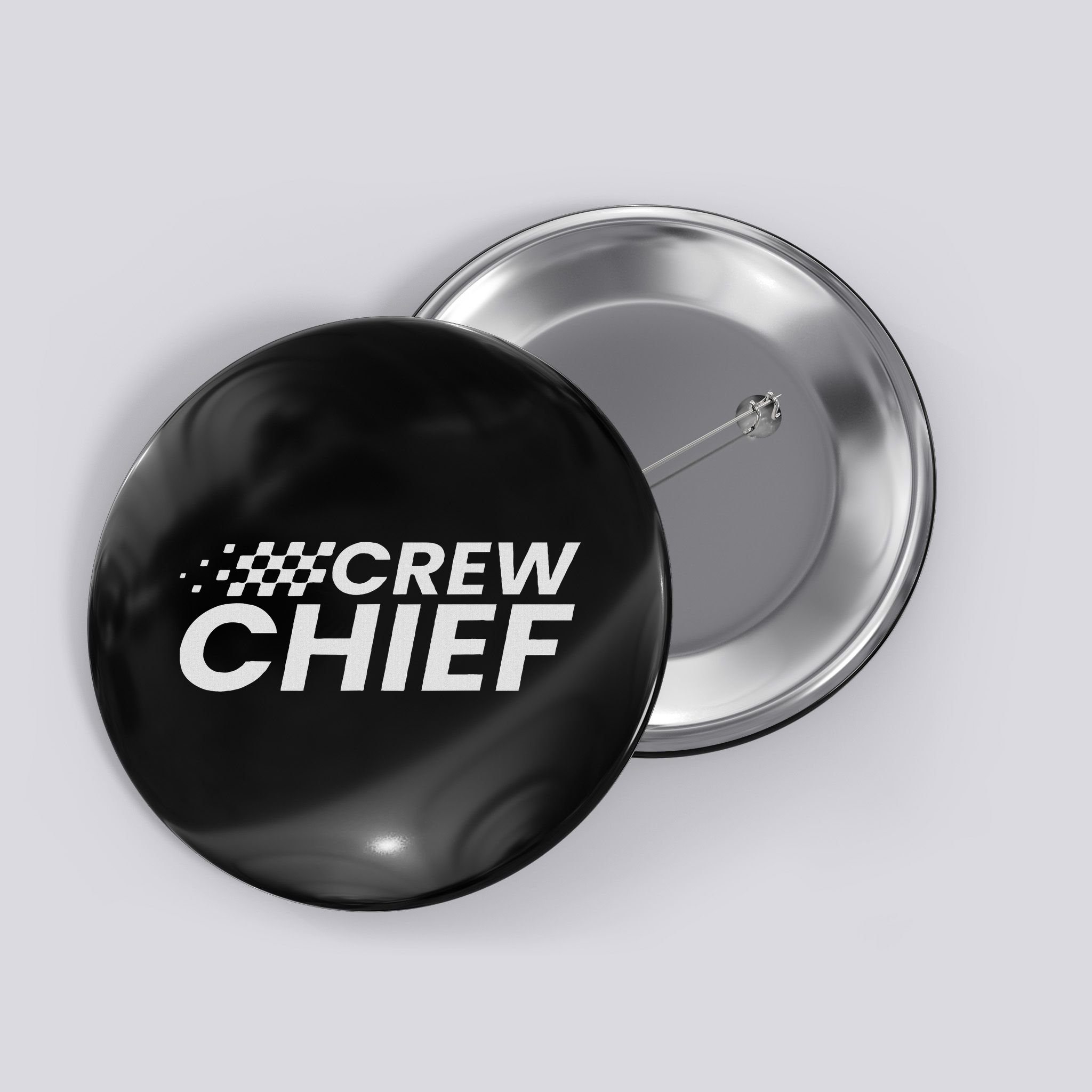 Crew Chief Pit Crew Racing Team Racer Car Button