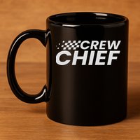Crew Chief Pit Crew Racing Team Racer Car 11oz C Handle Ceramic Mug