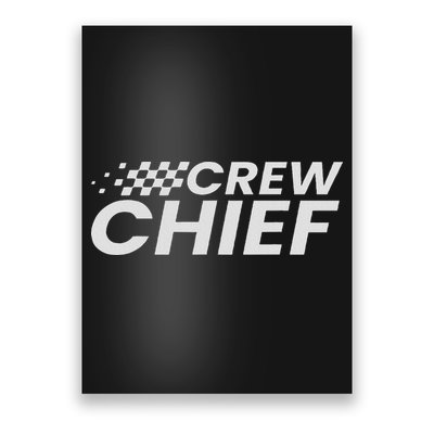 Crew Chief Pit Crew Racing Team Racer Car Poster