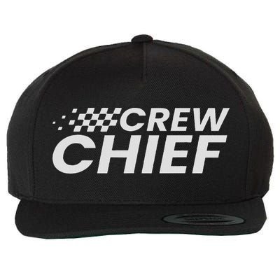 Crew Chief Pit Crew Racing Team Racer Car Wool Snapback Cap