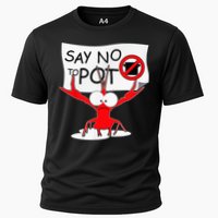 CFunny Crawfish Pun Say No To Pot Lobster Festival Cooling Performance Crew T-Shirt