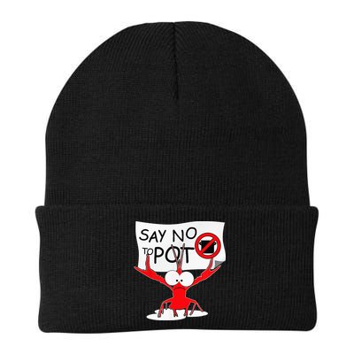 CFunny Crawfish Pun Say No To Pot Lobster Festival Beanie