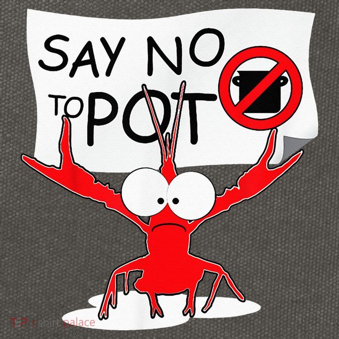 CFunny Crawfish Pun Say No To Pot Lobster Festival Cotton Canvas Backpack