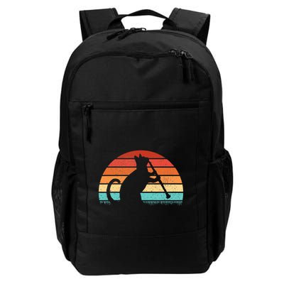 Clarinet Cat Player Retro Clarinetist Music Lover Daily Commute Backpack