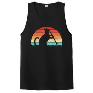 Clarinet Cat Player Retro Clarinetist Music Lover PosiCharge Competitor Tank