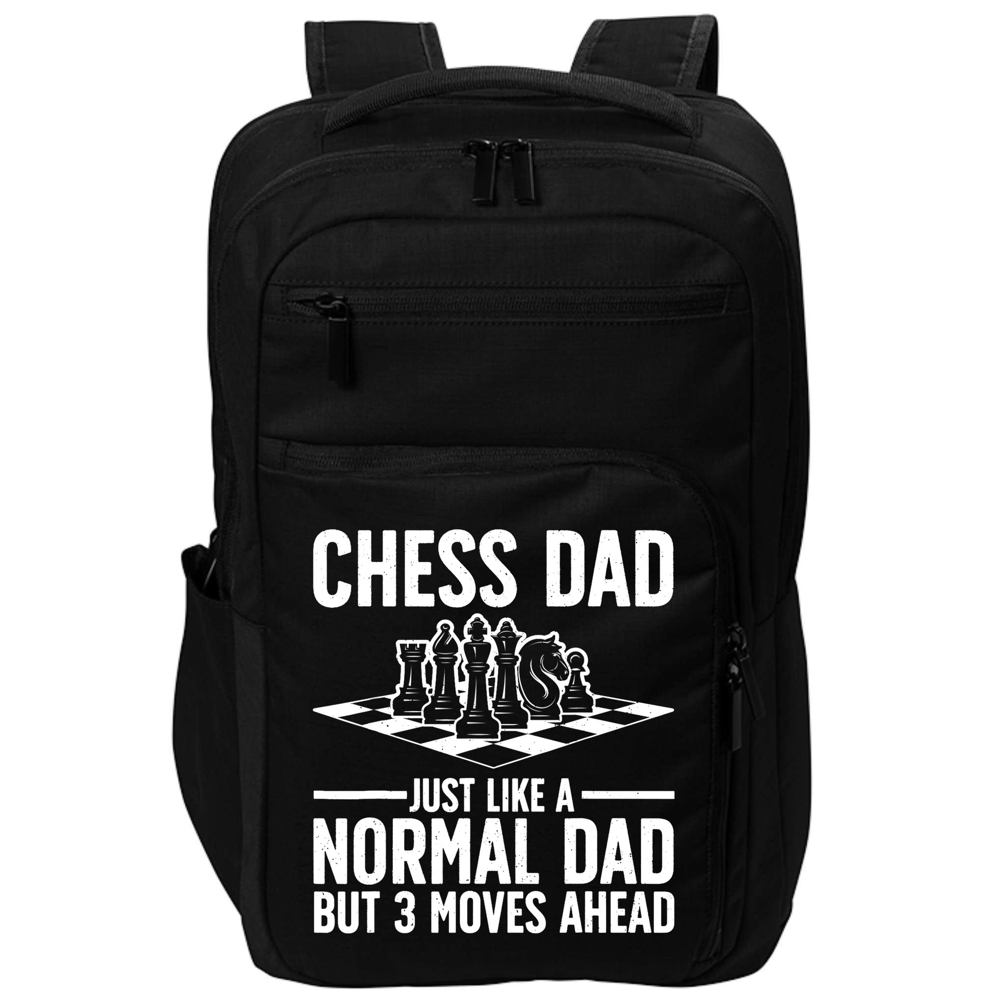 Cool Chess Player Art For Dad Knight Chess Lovers Pieces Impact Tech Backpack