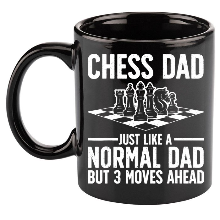 Cool Chess Player Art For Dad Knight Chess Lovers Pieces 11oz C Handle Ceramic Mug