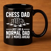 Cool Chess Player Art For Dad Knight Chess Lovers Pieces 11oz C Handle Ceramic Mug
