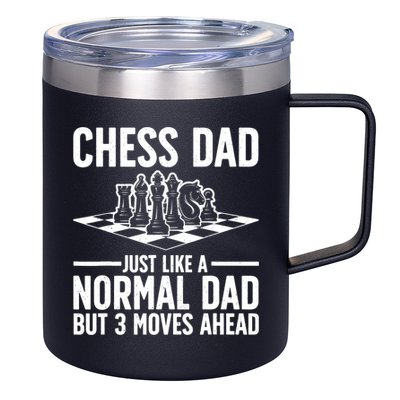 Cool Chess Player Art For Dad Knight Chess Lovers Pieces 12oz Stainless Steel Coffee Mug