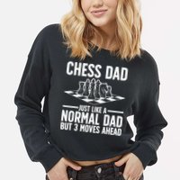 Cool Chess Player Art For Dad Knight Chess Lovers Pieces Cropped Pullover Crew