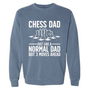 Cool Chess Player Art For Dad Knight Chess Lovers Pieces Garment-Dyed Sweatshirt