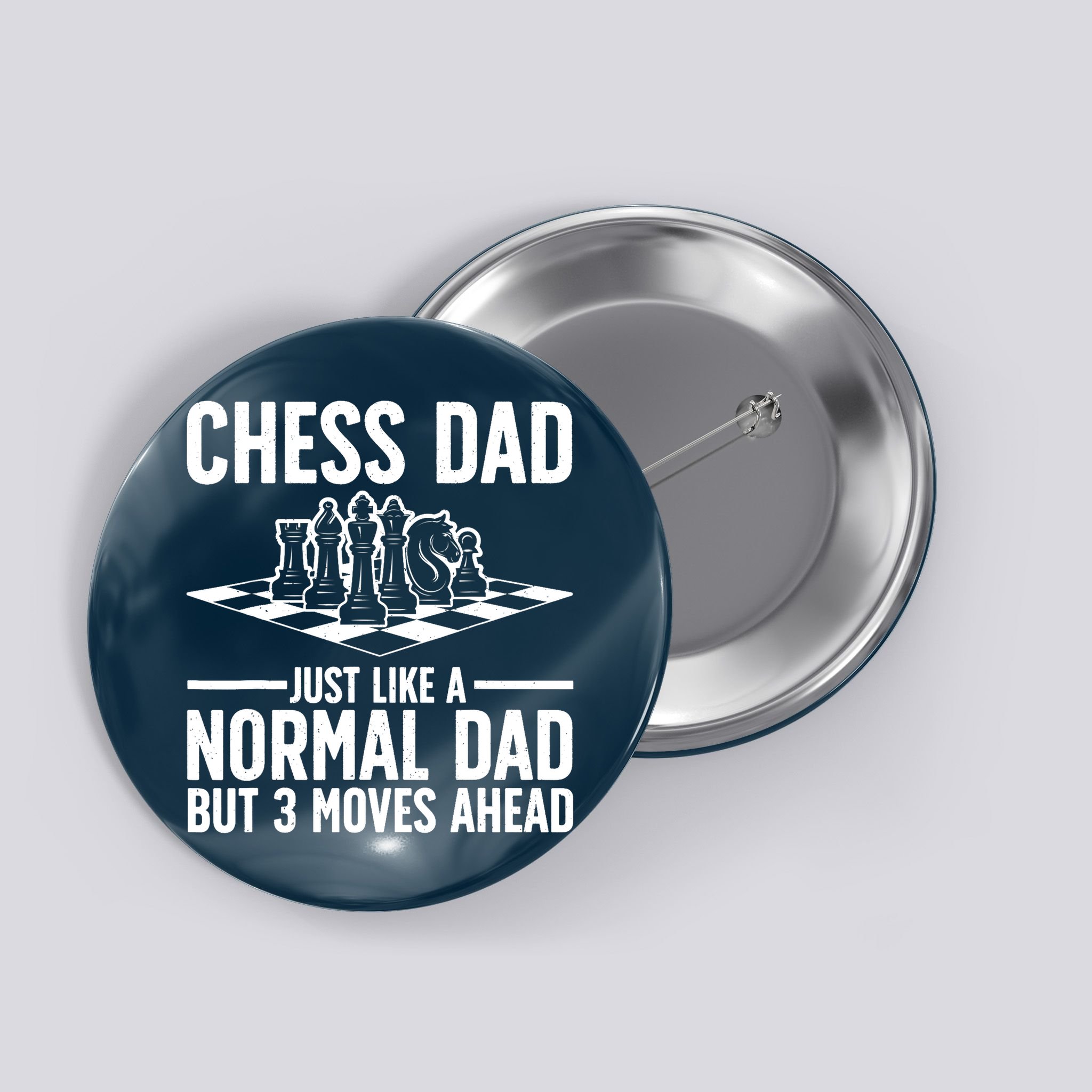 Cool Chess Player Art For Dad Knight Chess Lovers Pieces Button