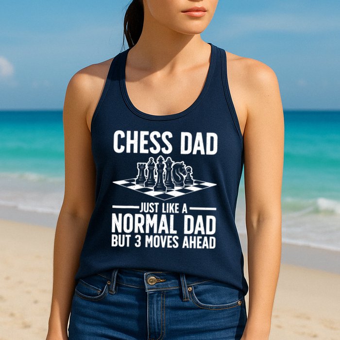 Cool Chess Player Art For Dad Knight Chess Lovers Pieces Womens Tank Top