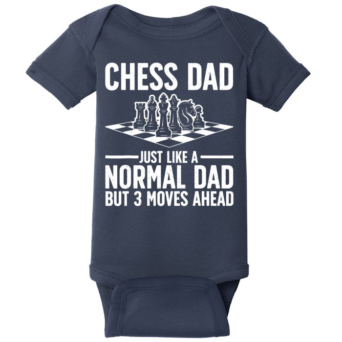 Cool Chess Player Art For Dad Knight Chess Lovers Pieces Baby Bodysuit