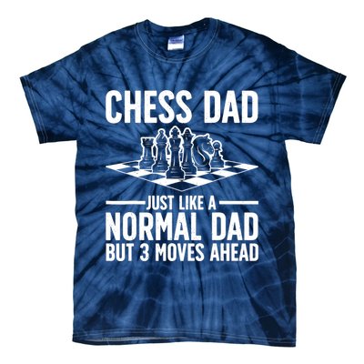 Cool Chess Player Art For Dad Knight Chess Lovers Pieces Tie-Dye T-Shirt