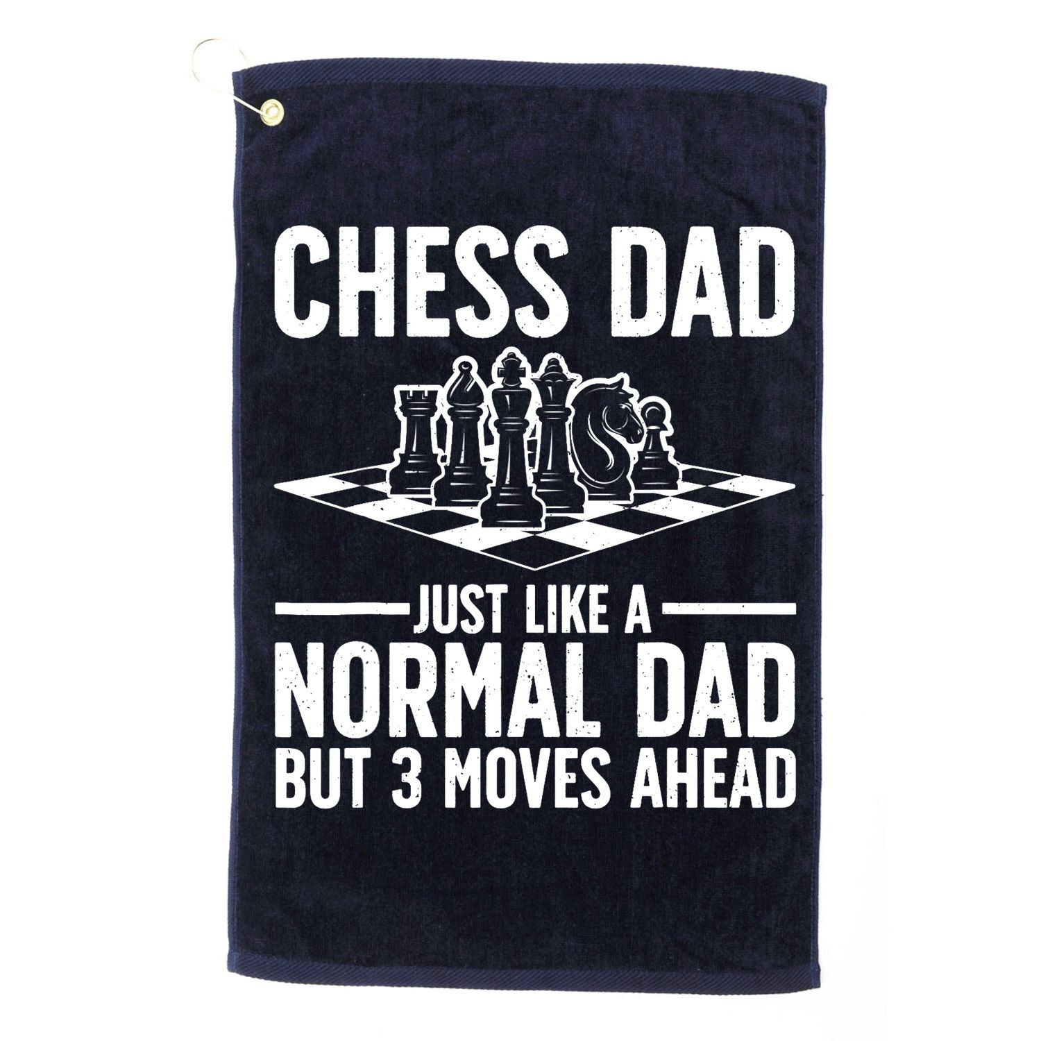 Cool Chess Player Art For Dad Knight Chess Lovers Pieces Golf Towel