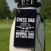 Cool Chess Player Art For Dad Knight Chess Lovers Pieces Golf Towel