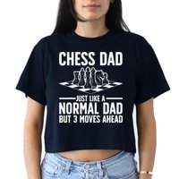 Cool Chess Player Art For Dad Knight Chess Lovers Pieces Crop Top