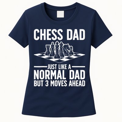 Cool Chess Player Art For Dad Knight Chess Lovers Pieces Womens T-Shirt